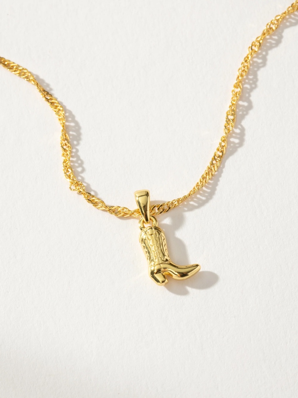 Uncommon James Cowboy Boot Pendant Necklace